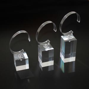 Transparent Cube Acrylic Watch Display Holder Stand