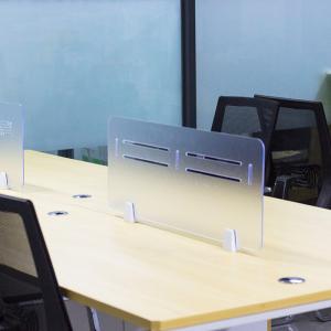 Custom Exquisite Plastic Isolation Board Office Translucent Acrylic Table Panel