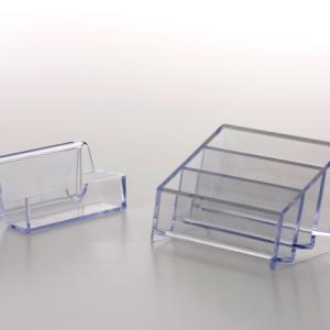 Single Slot Acrylic Plastic Business Card Holder