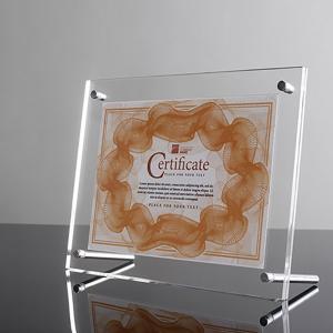Wholesale Honor Certificate Frame Modern Household Transparent Acrylic Photo Frame