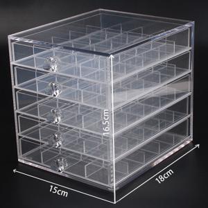 4/5 Drawer Acrylic Watch Bracelet Cosmetics Organizer Pop Store Jewelry Display