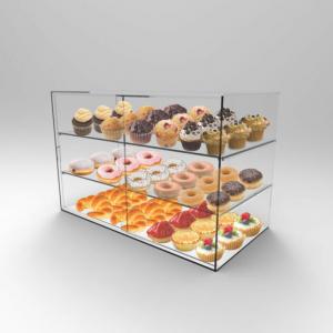 Acrylic bakery display case bin CLAF-29