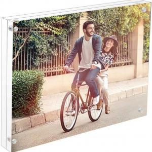 Desktop Photo Frame with Magnetic Double Sided Acrylic Picture Frame