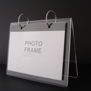 Acrylic calendar stand with 6pcs cardboards