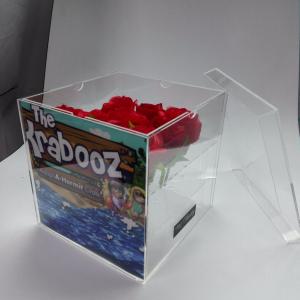 Square Acrylic Double Tiers Flower Box Box with Photo