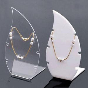 Leaf Shape Acrylic Necklace Display Stand Factory display