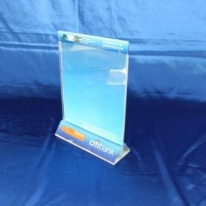 Customize Clear Acrylic Display Leaflet Menu Holder