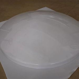 Round milk white acrylic ceiling lampshade display