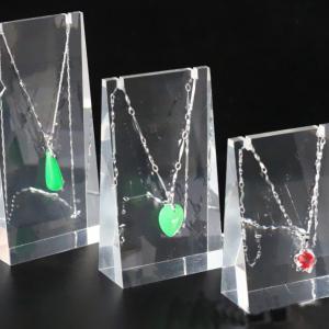 Acrylic Block Necklace Display Rack