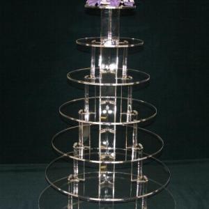 Acrylic wedding cake stands