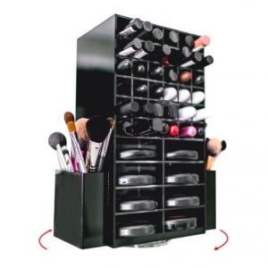 360 Degree Rotating Acrylic Lipstick Makeup Organizer