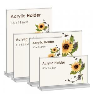 Acrylic Double-Side Holder 8.5X11 Inch Clear Sign Display Stand
