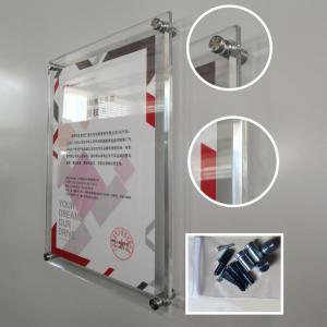 Hot Sale Perforation-Free Picture Frame Wall-Mounted Transparent Acrylic Enterprise Certificate Fram