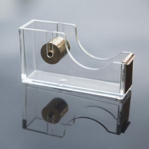 Acrylic Gold Tape Dispenser, Modern Design Office Desk Accessory