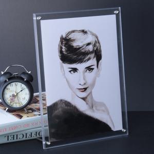 Clear Sex Lucite Acrylic Photo Frame