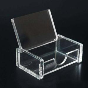 Transparent acrylic business card case toothpick b display